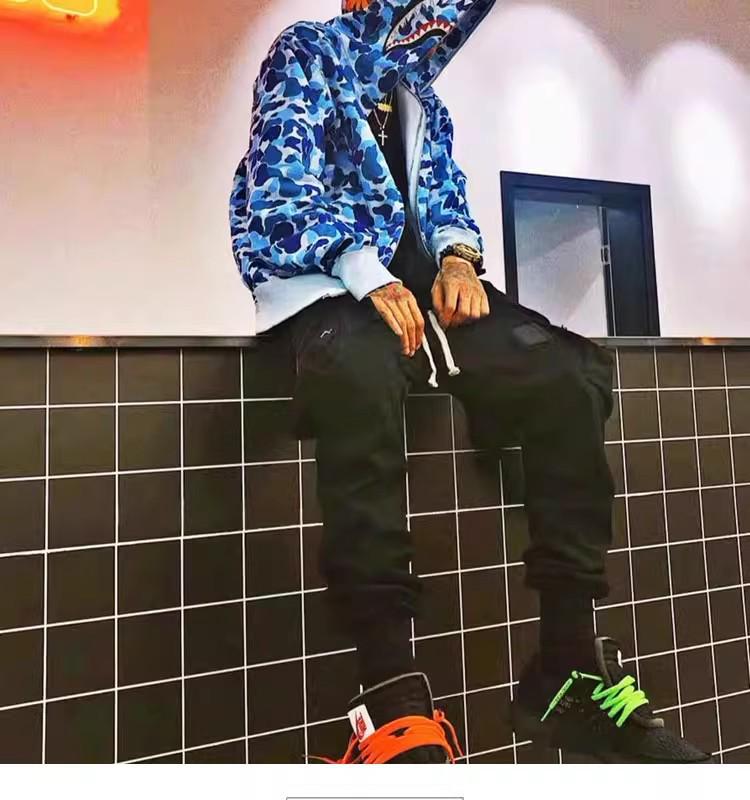 Trendy APE Hooded Sweatshirt - Shark Camouflage Zipper Jacket, Parent-Child Version