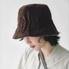 Double-sided Can Wear Large Eaves Hat Simple Design Bucket Hat British Retro Versatile Face Small Literary Hat