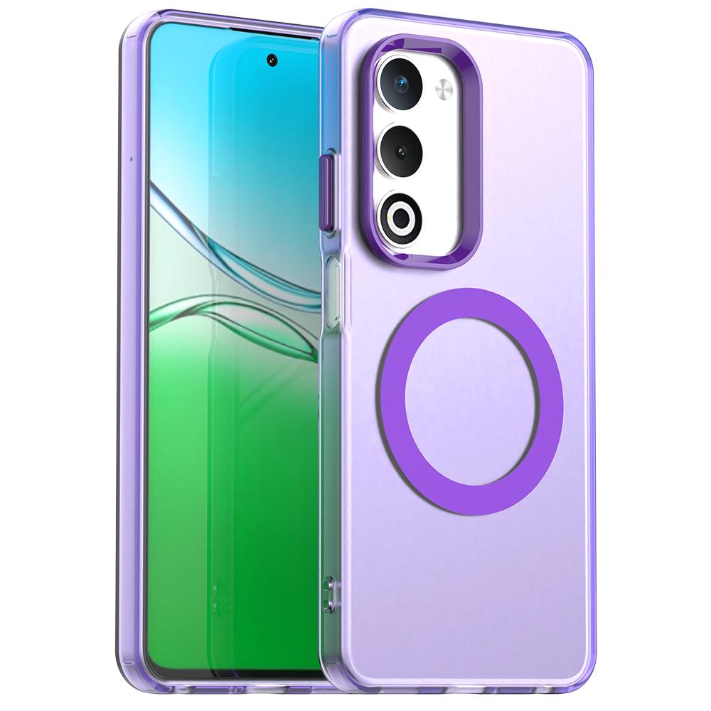 Magnetic Wireless Charging Case For OPPO A5 5G 4G Cover Candy Colors Transparent Back Shell Fundas Coque