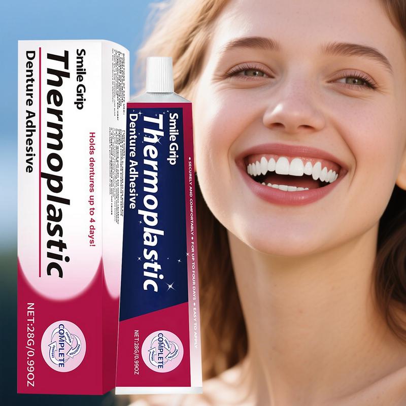 Women Men Denture Adhesives Glue Teeth Care Thermoplastic Denture Silicone R Eline Glue Adhesive Cushion Friction Fixed Dentures