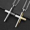 Christ Jesus Pendant Necklaces for Men Women Stainless Steel Religious Christian Heavy Man Necklace Jewelry Collier Croix