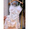Pajamas Women's Summer Ice Silk Nightgown Two-piece Set High-end New Pure Desire Sexy Loungewear Spring and Autumn
