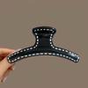 1pc Simple Solid Color Clip, Korean High-end Hair Clip, Temperament, Hair Style, Shark Clip, French Style Hair Clip