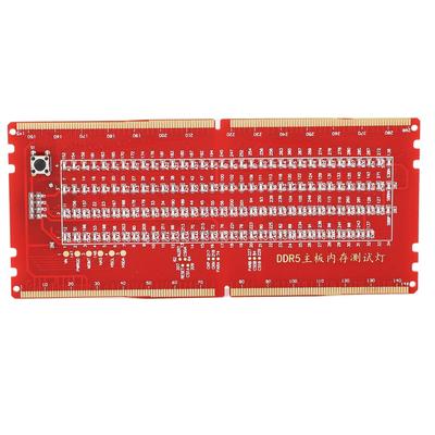 Placa de teste de slot de memória para placa-mãe de desktop DDR5 com luz LED para manutenção
