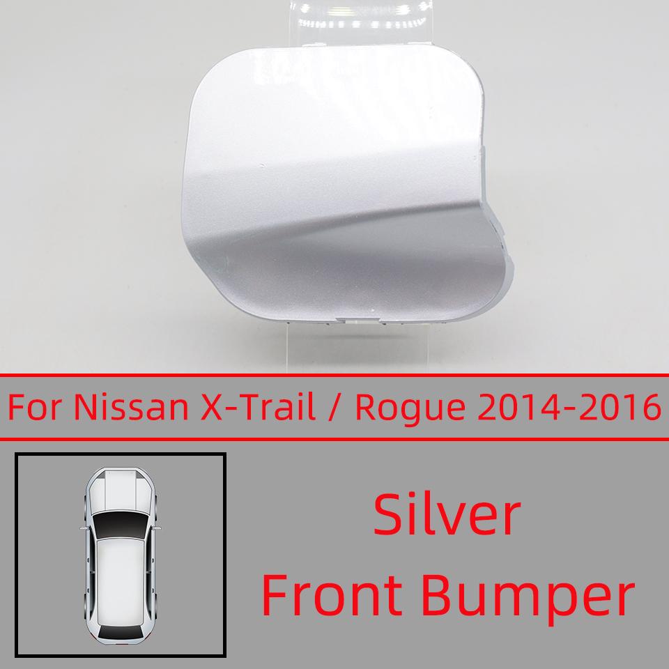 Front Bumper Towing Hook Eye Cover Lid For Nissan X-Trail Rogue T32 2014 2015 2016 Tow Hook Trailer Cap Trim White Black Silver