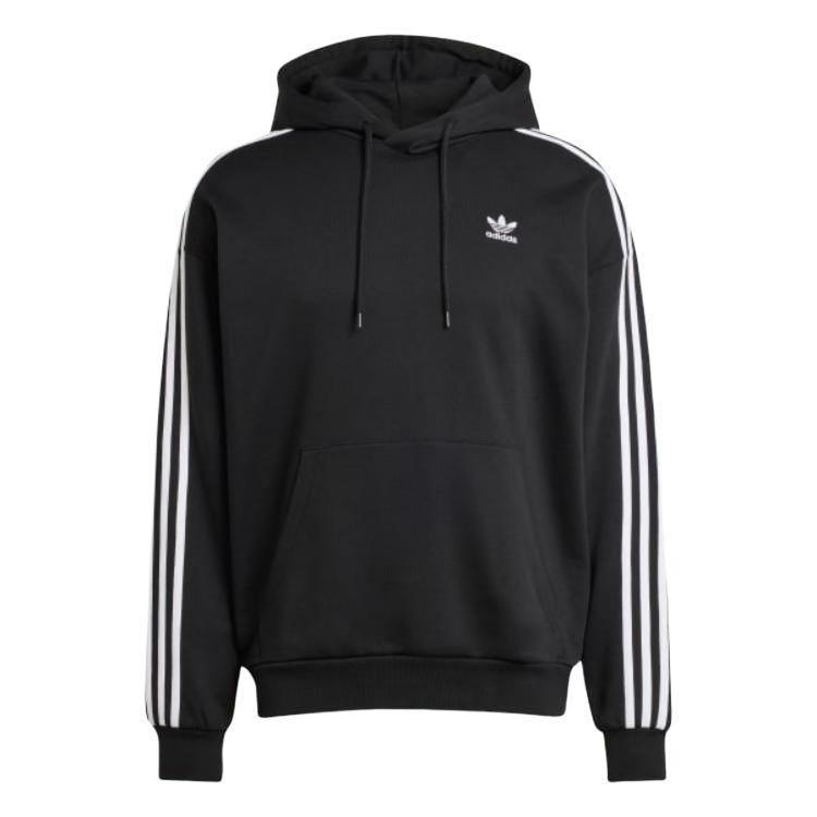 Adidas Adicolor Baggy Hoodie, Men Black Loose Streetwear Sweatshirt JC6251 XS
