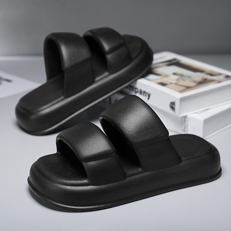 Big Size 40-45 Summer Platform Luxus Boy Couple's One Word Outdoor Sand Beach Sandals House Slippers Men's Shoes Free Shipping