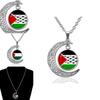 Vintage Geometric Alloy Pendant Necklace With Hollow Moon Design Ideal For Sweaters 15g
