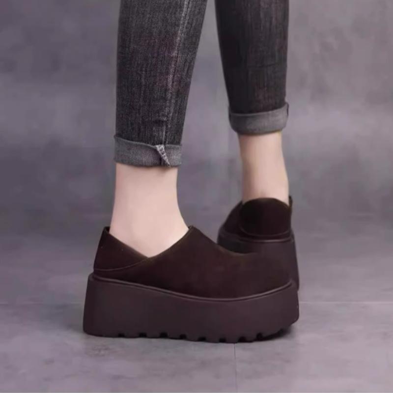 Fashion Winter Women Baotou Outdoor Fashion Ankle Shoes New 2024 Trend Walking Warm Cozy Designer Platform Slippers Slides Women