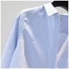 Spring Autumn Women Striped Shirts Long Sleeve Casual Cotton Blouse Lady Tops Female Clothing
