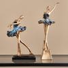 Ballet Dancer Figurine European Girl Dancer Ornament  Figure Sculpture Craft For  Table Bookcase Accent