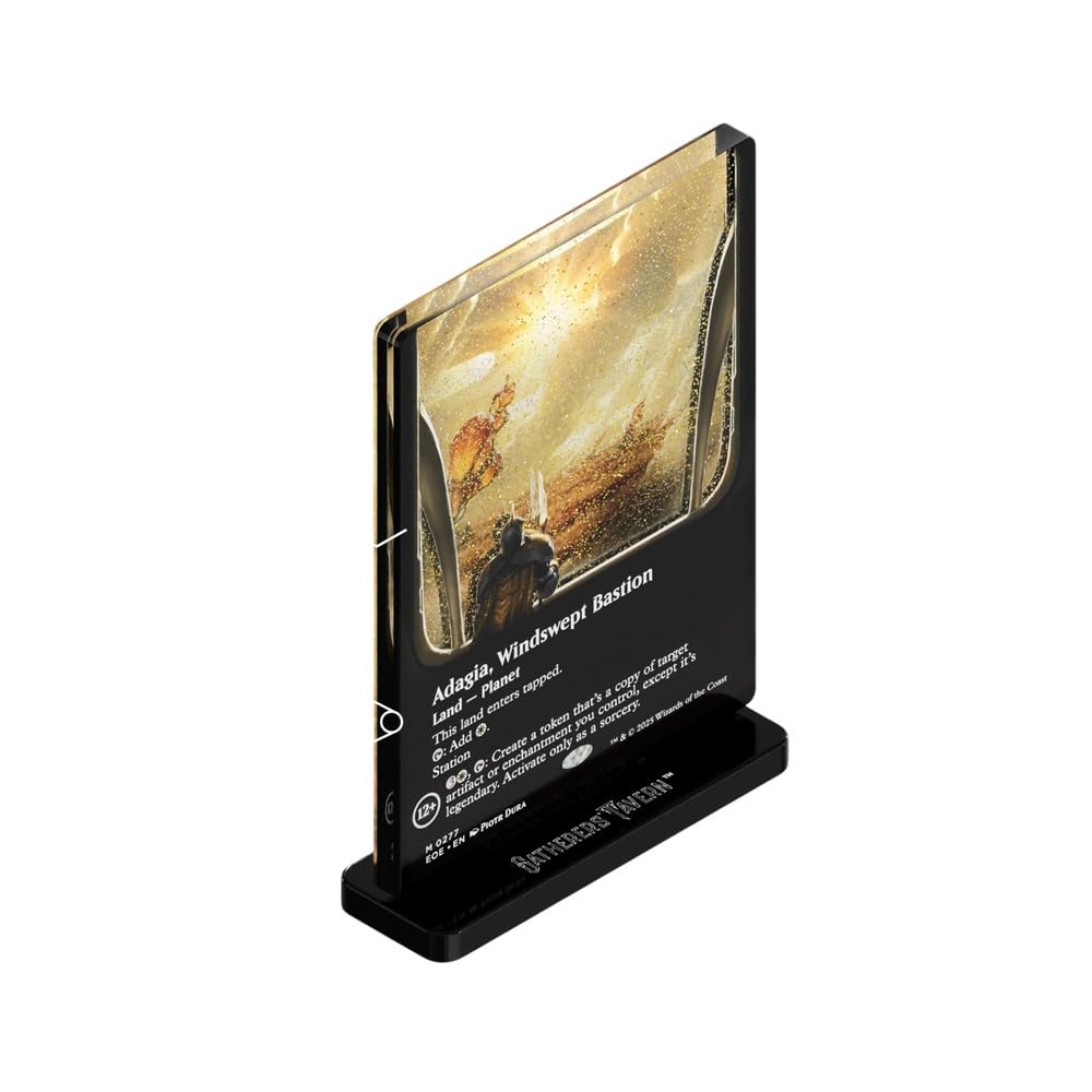 Magic The Gathering EOE Ветреная Крепость, Адагия Акриловая Подставка-Блок
