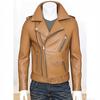 Autumn and winter leather jacket men's new leather jacket men's stand-up collar slim PU leather top trendy men's jacket