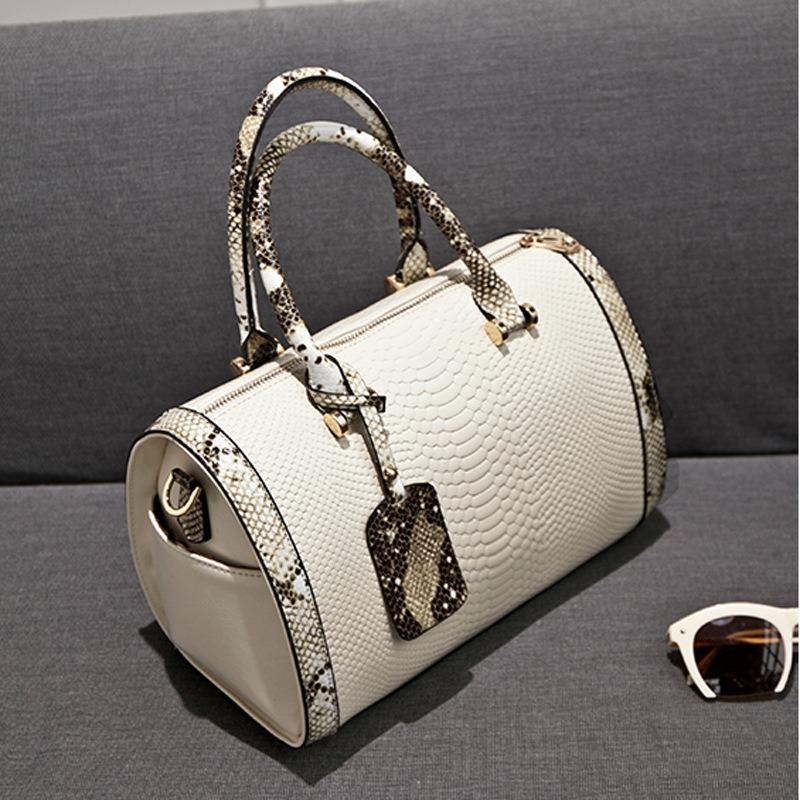 New Autumn and Winter Pillow Fashion Casual Snake Pattern Women's Bag Handbag Crossbody Shoulder Big Bag Tide