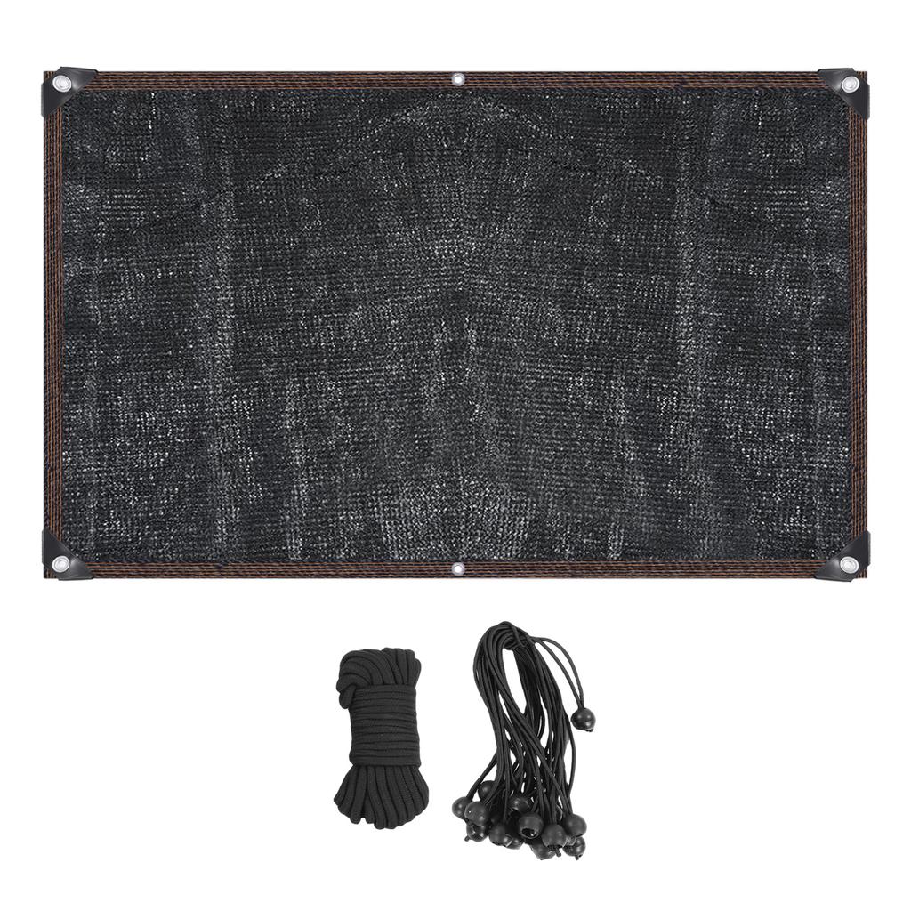 Chicken Coop Shade Cover Summer Breathable Sunshade Net for Poultry House Patio Courtyard Black