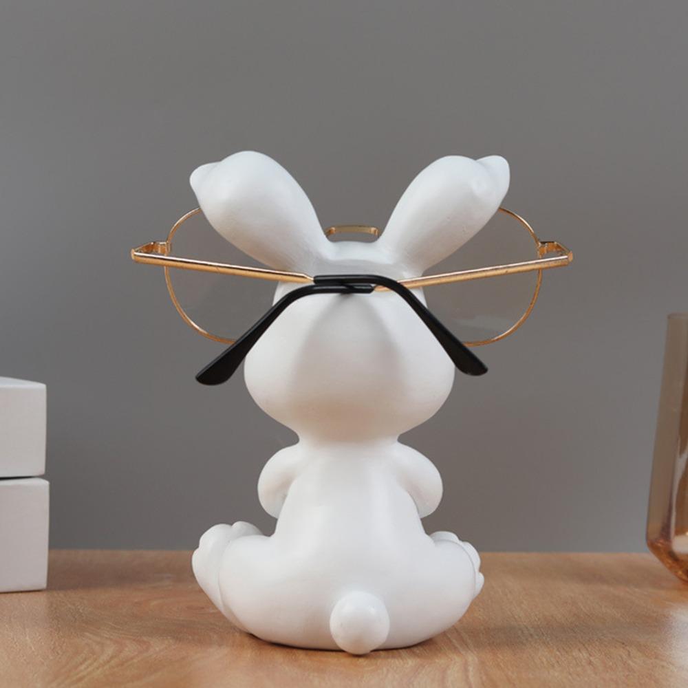 White Eyeglass Holder 16*10cm Sunglass Holder Creative Animal Decorative Holder Home Decoration