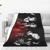 Japan Rock The Gazette Band Blankets Multi-function Flannel Sofa Throw Blanket for Couch Bedding Office Throws Bedspread Quilt