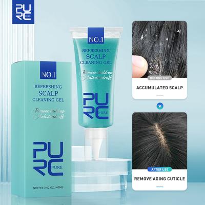 60 ml Oil Control čisticí gel, čistící gel na pokožku hlavy čistí a zklidňuje pokožku hlavy