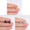 3 Pairs Lovely Earrings Cute Cat Ear Studs Adornment Stylish Ear Piercing Ear Pendant for Women Girl Fashionable Jewelry