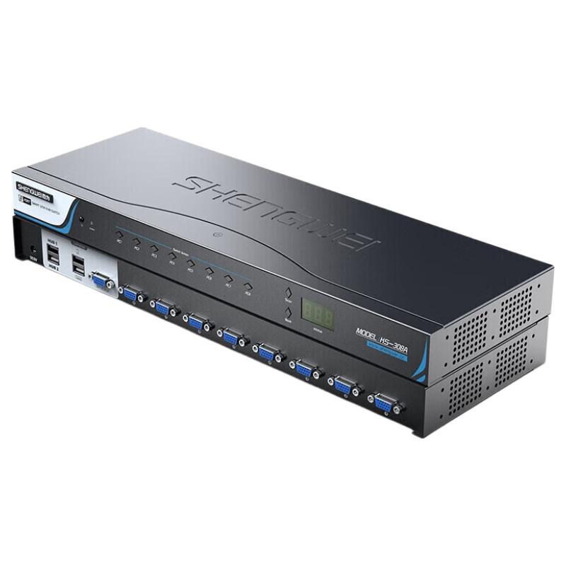 Shengwei 8-Port Rack KVM Switch with Remote Control