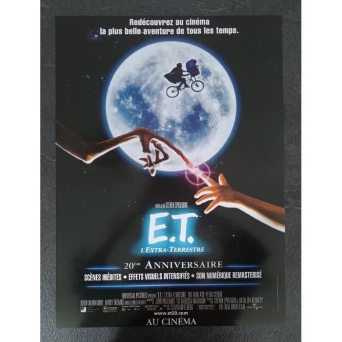 

E.T 20ème anniversaire Affiche originale de cinéma Roulée 55x40cm Steven Spielberg