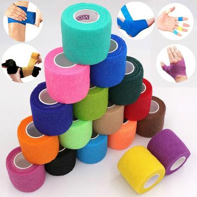 4.5 m Renkli Spor Kendinden Yapışkanlı elastik bandaj sarma bandı Elastoplast Diz Desteği Pedleri Parmak Ayak Bileği Palmiye Omuz