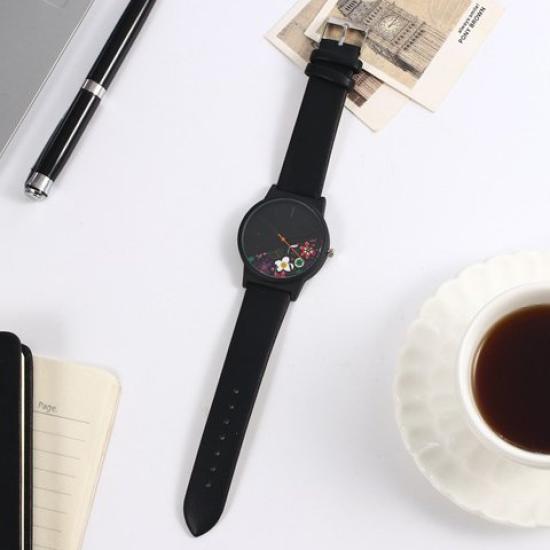 ZooooM Floral Design Two-Tone Quartz Watch, Fashionable and Casual, Perfect Gift for Men and Women (Green) ZM-WATCH2192-GR