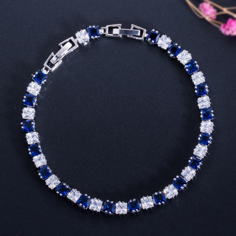 Aaa Zirkon Plattiertes Echtes Platin Armbänder, Handschmuck, Geschenke.