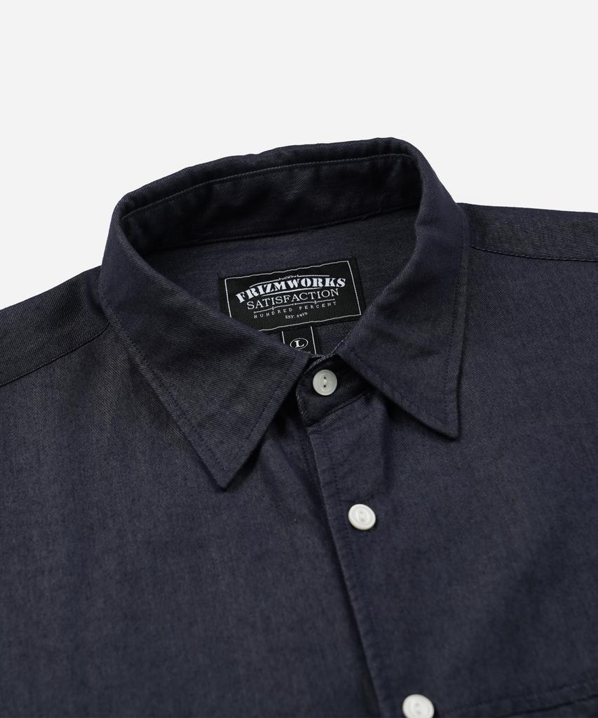 FRIZMWORKS Two Tone Relaxed Shirt 002 _ Indigo