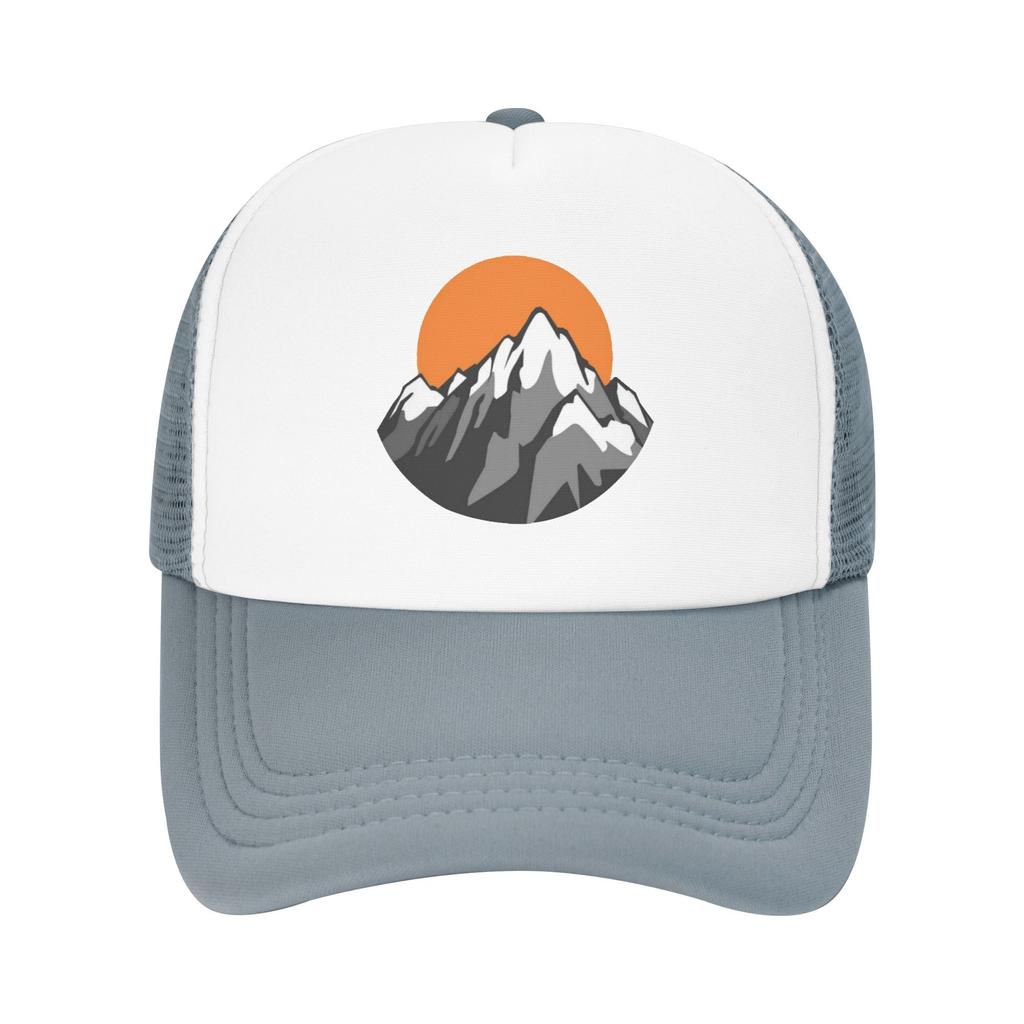 Sunrise Sun Mountain Custom Mesh Baseball Caps Unisex  Adult Unisex Beach Bucket Hat Trucker Cap