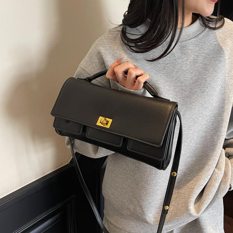 New Fashion Versatile Handbag Women's Solid Color Versatile Shoulder Crossbody Bag