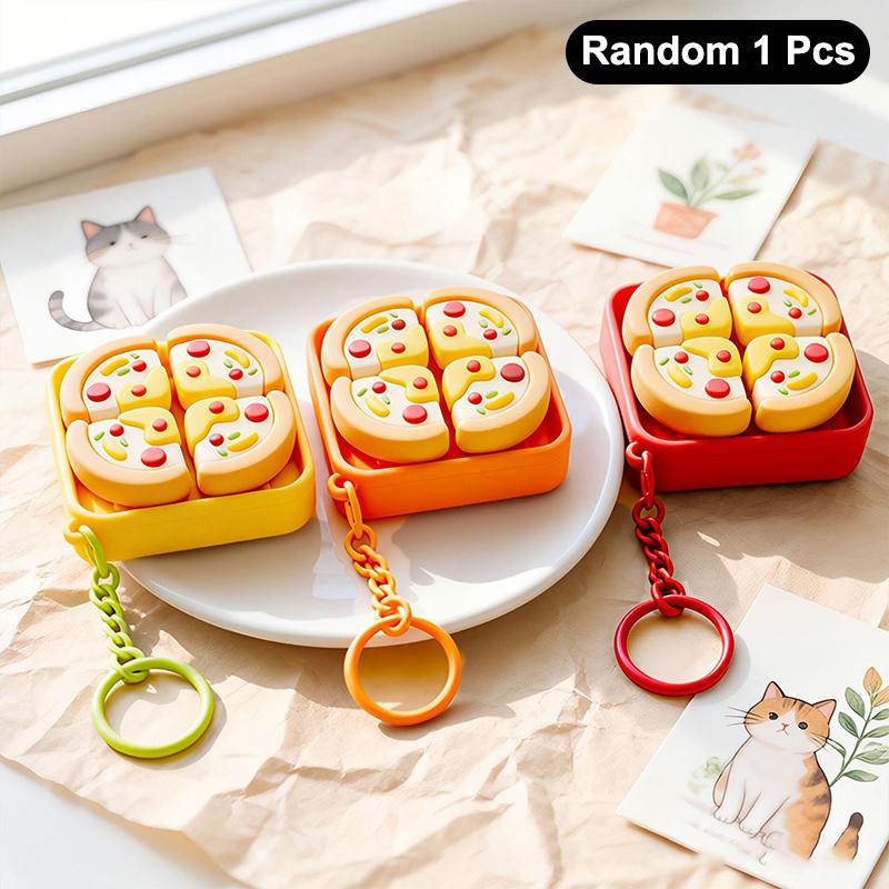 Mini Gourmet Keychain Decompression Toy Anxiety Relief Toy Fried Egg Burger Sushi Avocado Durian Pendant Bag Backpack Decor