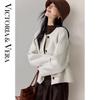 Women's Minimalist Wool Blend Short Coat