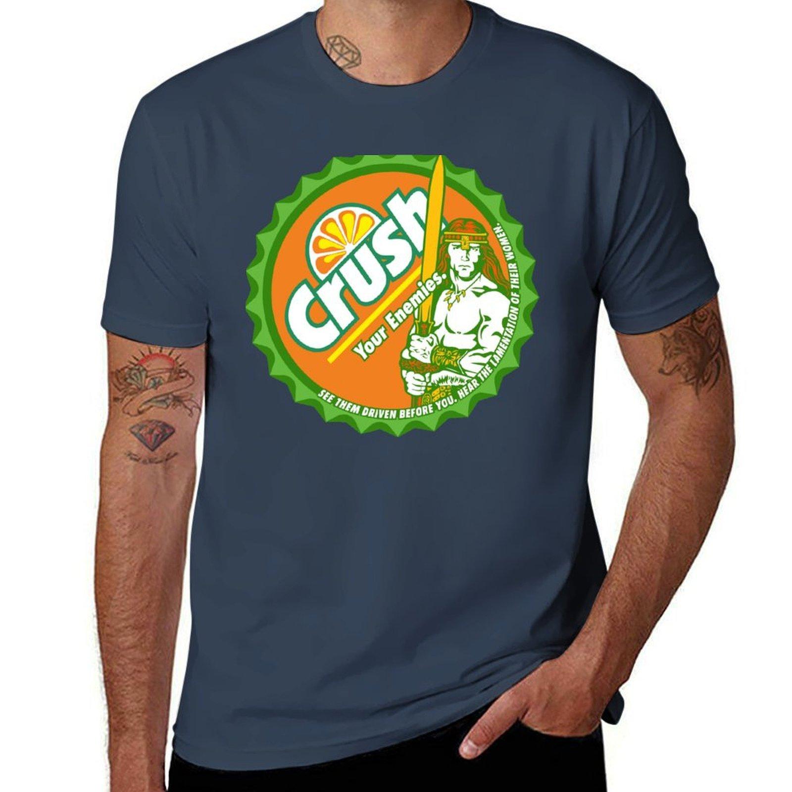 Crush Your Enemies TShirt Large Size Breathable Tee S