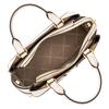 MICHAEL KORS REED Logo Gold Hardware Cowhide Shoulder Crossbody Handbag Small Women's Creamy White