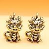 Vintage Statue Figurine Wealth Brass Decor Prosperity Chinese Style Ornament Dragon Luck Animal Mini Home Accessories Gift