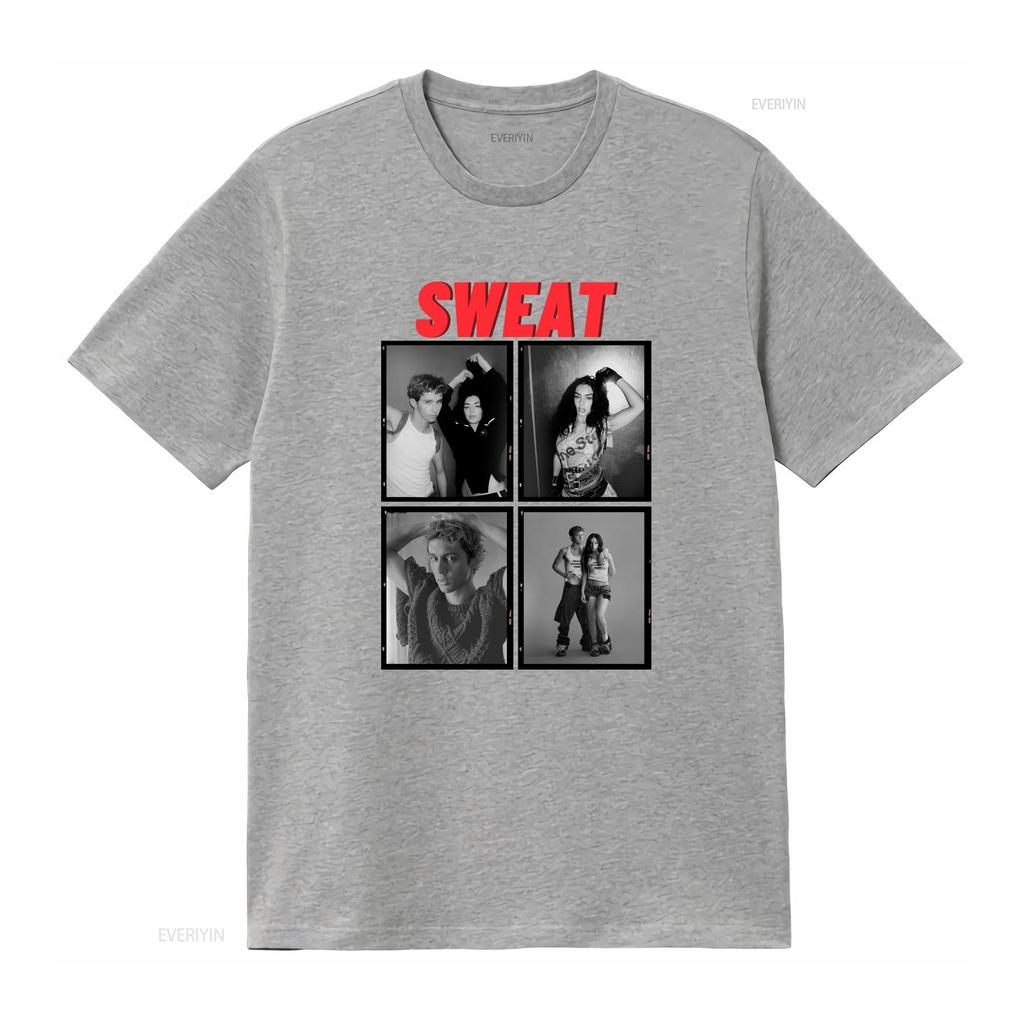 Charli Xcx und Troye Sivan Sweat Tour T-Shirt Konzert L031007 Vintage Bequem Vielseitig Modedesigner Kleidung