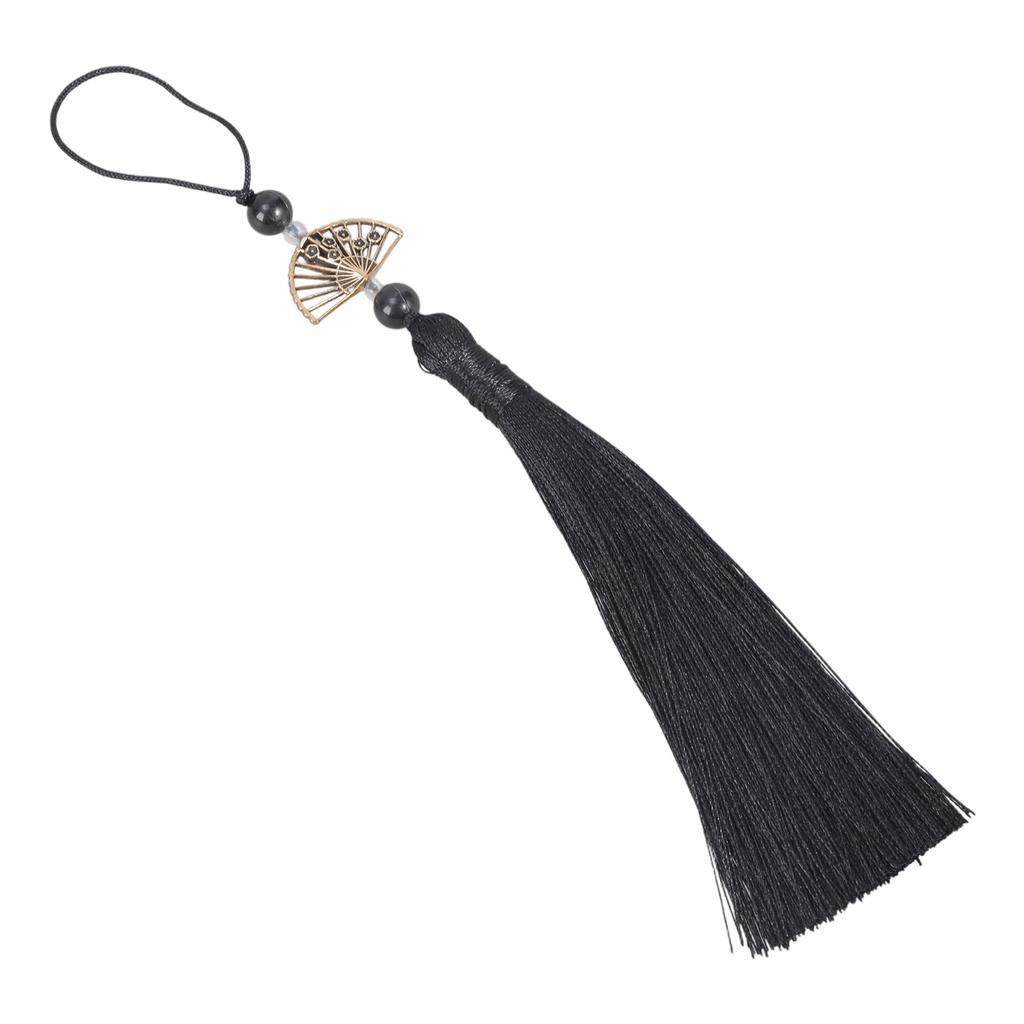 Traditioneller Han Fu Quastenanhänger mit glückverheißenden Fächermotiven für Kulturliebhaber und Modeinteressierte