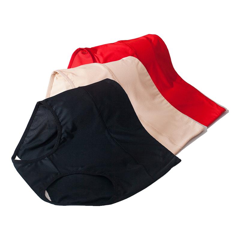 3 Pieces Big Size Women's Briefs Mom Underwear Mesh Panties Ladies Mesh Breathable Panty Fit 40kg to 105kg