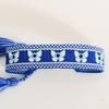 Embroidered Woven Charm Bracelets Stackable Wrap Blue Eyes Bracelet  Women Girls