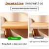 1PC 10m/393.7inch Pine Imitation Wood Edge Stickers with Self-adhesive Ceiling Decorative Lines, Wardrobe Cabinet Door Frame