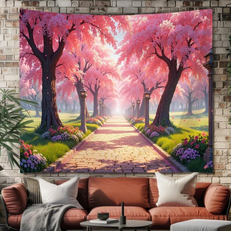 Japanese-style park tapestry 75x100 чёрный