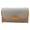 CD Logo Pouch Novelty Gray PVC Women Used