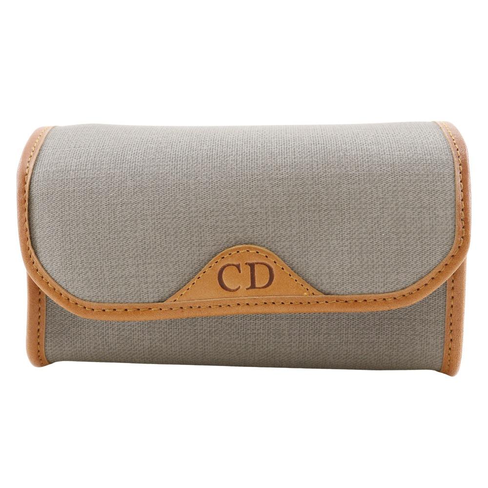 

Dior CD logo Pouch novelty gray PVC Women Used