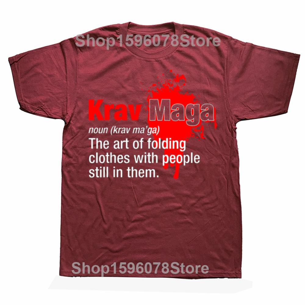 Vtipná definice Krav Maga Podstatné jméno Grafické tričko Pánské Dámská móda Ležérní tričko 100% bavlna Volné Nadměrné tričko Streetwear