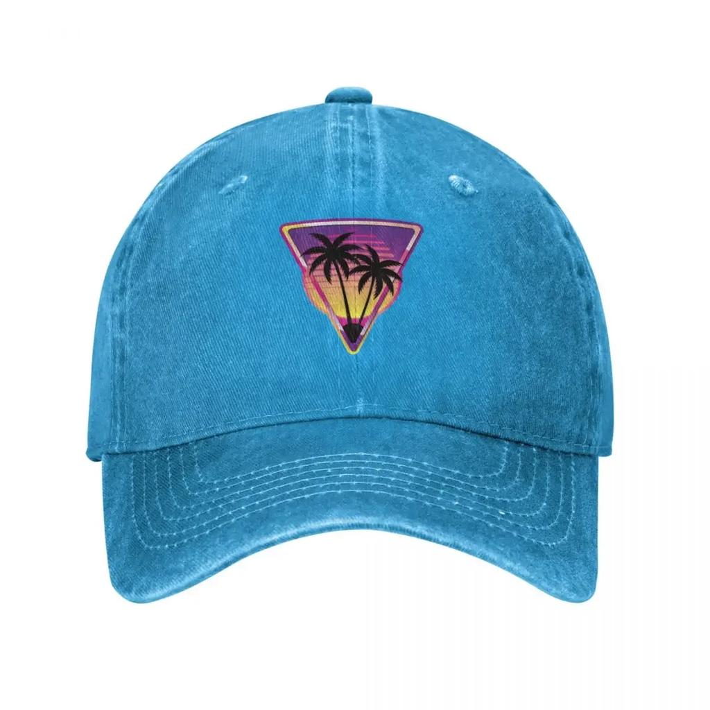Pink Vaporwave Island Baseball Cap Hat Baseball Cap Icon Black Uv Protection Solar Hat Unisex Golf Wear Womens
