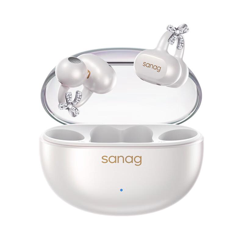SANAG S6S Nova Ohrklemme Headset Schmuckstücke mit Strasssteinen