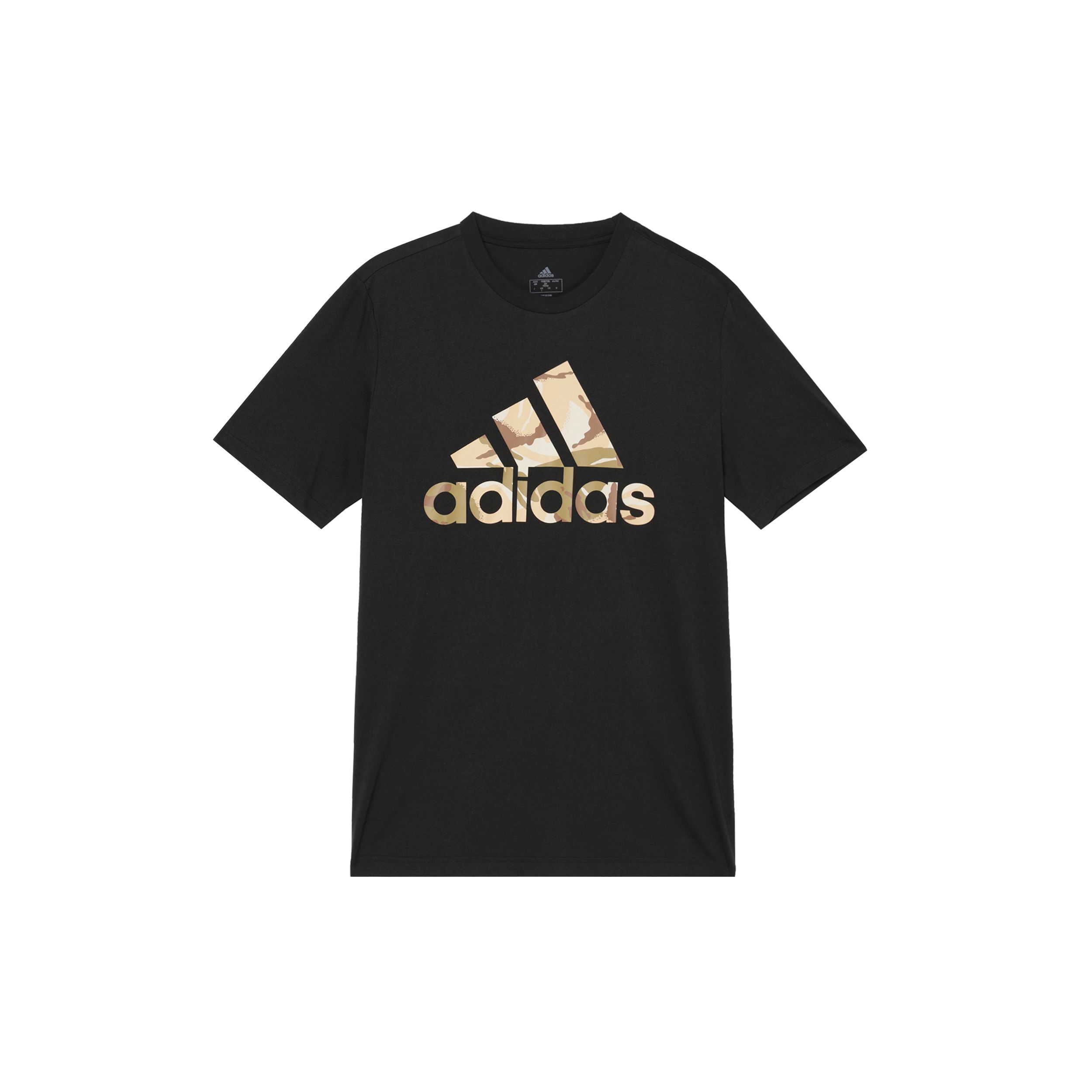 

Adidas Alphabet Большой логотип с принтом с круглым вырезом Спортивная футболка с коротким рукавом Мужские топы Черный GK9636