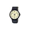 CASIO 50 meters waterproof Quartz canvas strap for men and women yellow dial MW-240B-3BV