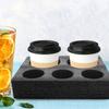 2Pcs Foam Cup Holder Tray Commercial Grade Combination 3 Hole 5 Hole Take Out Drink Carrier Drink Cup Holder Milk Tea Coffee